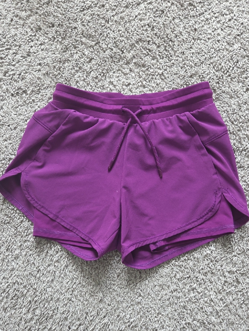 all in motion Purple Girl's Athletic Drawstring Shorts Size S (6/7)